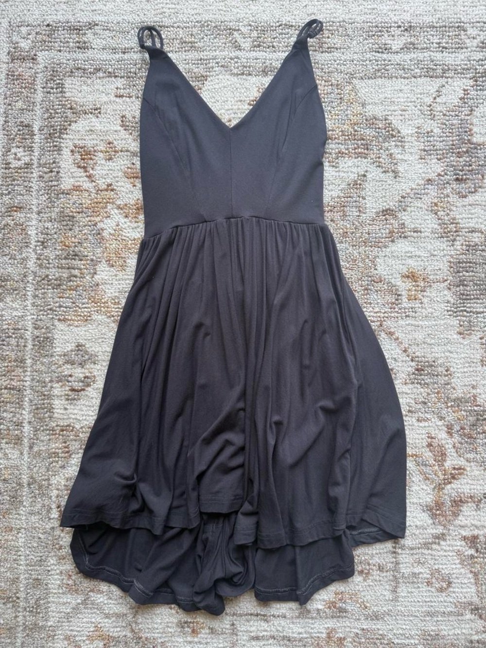 Sam Edelman Gray V-Neck Spaghetti Strap Dress/Romper
